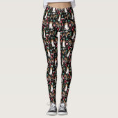 Leggings zum WeihnachtsBeagle (Vorderseite)
