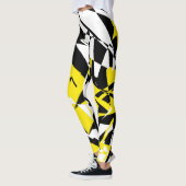 Leggings zur Abstrakten Kunstgeometrie (Links)