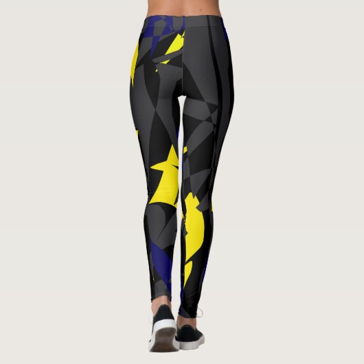 Leggings zur Abstrakten Kunstgeometrie (Rückseite)