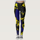 Leggings zur Abstrakten Kunstgeometrie (Vorderseite)