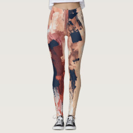 Leggings zur abstrakten Musterkombination