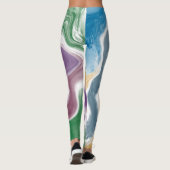 Leggings zur abstrakten Ölmalerei (Rückseite)