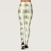 Leggings zur Blume Floral weiß und gelb (Rückseite)