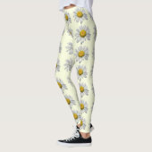 Leggings zur Blume Floral weiß und gelb (Links)