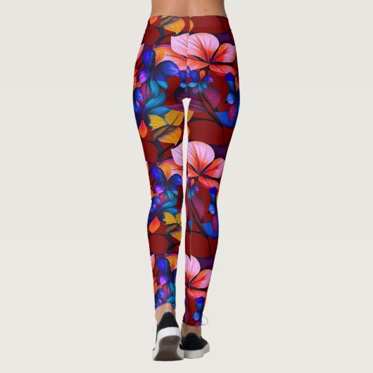 Leggings zur Blumenfusion (Rückseite)