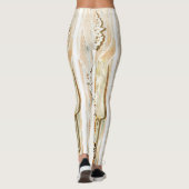 Leggings zur Darstellung von Vintagem Obstkuchen (Rückseite)