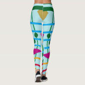 Leggings zur farbigen Geometrie (Rückseite)