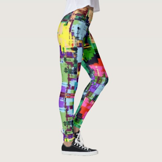 Leggings zur farbigen Geometrie (Rechts)