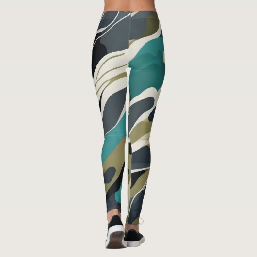 Leggings zur Gestaltung von Camouflage-Farben (Rückseite)