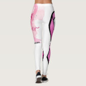 Leggings zur Sensibilisierung für Brustkrebs (Rückseite)