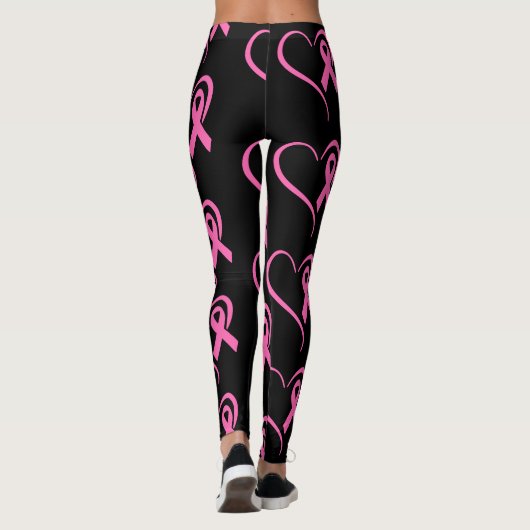 Leggings zur Sensibilisierung für Brustkrebs (Rückseite)