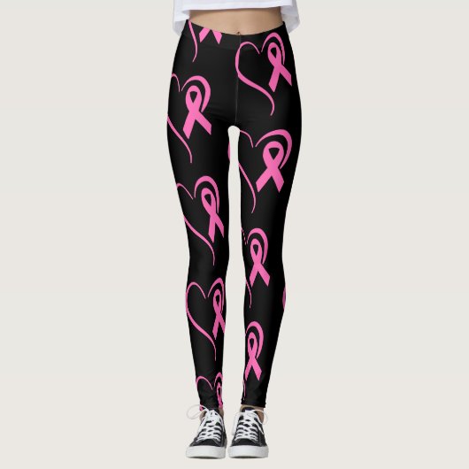 Leggings zur Sensibilisierung für Brustkrebs (Vorderseite)