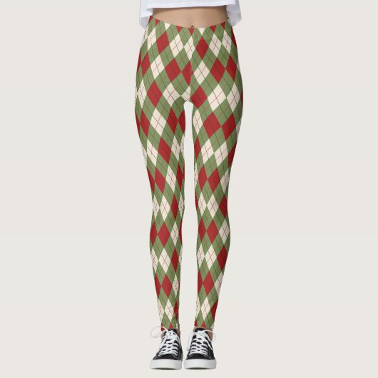 Leggings zur Weihnachtszeit Raute (Vorderseite)