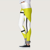 Leggings Zusammensetzung I Lozenges 4 Zeilen Gelb (Links)