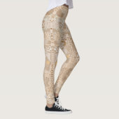 Leggins Beige Funky Artistic Alternative Pattern (Rechts)