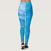 Leggins blaue Wasserwelle (Rückseite)
