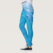 Leggins blaue Wasserwelle (Links)