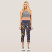 Leggins Capri yoga Animals Outer Space (Vorderseite)