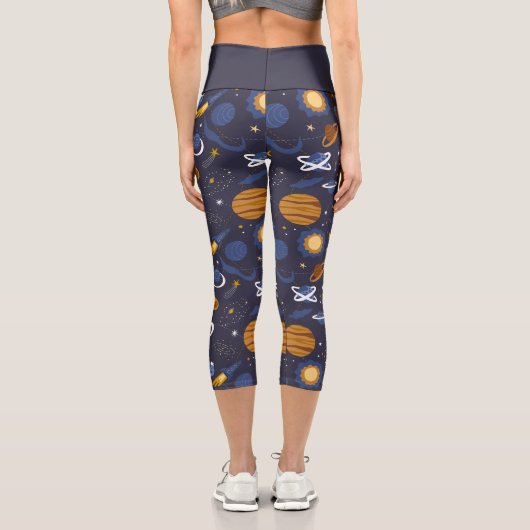 Leggins Capri yoga colección Animals Outer Space (Rückseite)