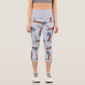 Leggins Capri yoga colección Animals Outer Space (Vorderseite)