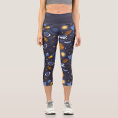 Leggins Capri yoga colección Animals Outer Space Leggings (Vorderseite)
