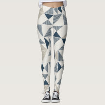 leggins Frau geometrische dreieckige Figuren