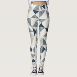 leggins Frau geometrische dreieckige Figuren