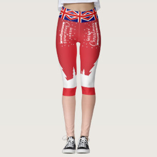 Leggins lustige Flagge UK Gif Weihnachten Legging
