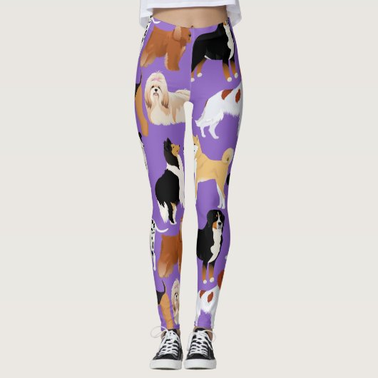 Leggins mit Hunden (Vorderseite)