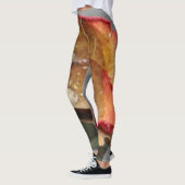 Leggins Rose Blütenblatt mit Wassertropfen (Links)
