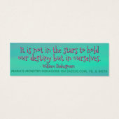 Leggs ohne Anführungszeichen, Glückskarte (Rückseite)