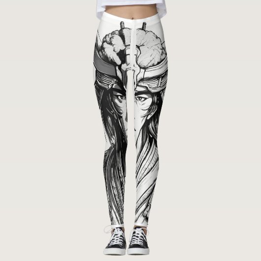 "Leggy Extravaganza: Ein Whimsical Cartoon Marvel  Leggings (Vorderseite)