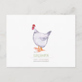 LEGHORN HEN, tony fernandes Postkarte (Vorderseite)