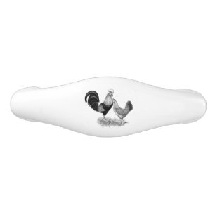 Leghorn-Produktions-Brown-Hühner Keramik Schubladengriff