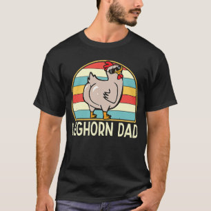 Leghorn-Vater Hühnerrasse-Vater Bauer Männer T-Shirt