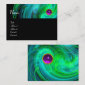 LEGHT VORTEX AMETHYST, grün, blau Visitenkarte (Vorne/Hinten)