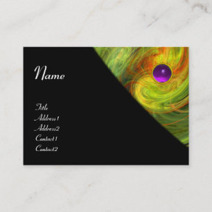 LEGHT VORTEX AMETHYST Orange Gelb schwarz Visitenkarte