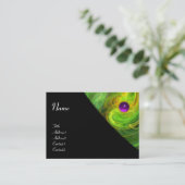 LEGHT VORTEX AMETHYST Orange Gelb schwarz Visitenkarte (Stehend Vorderseite)