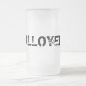 Legierte Bier-Tasse Mattglas Bierglas (Mittel)