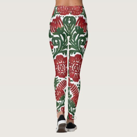 Legierung - Blumenstil mit Blume Leggings (Rückseite)