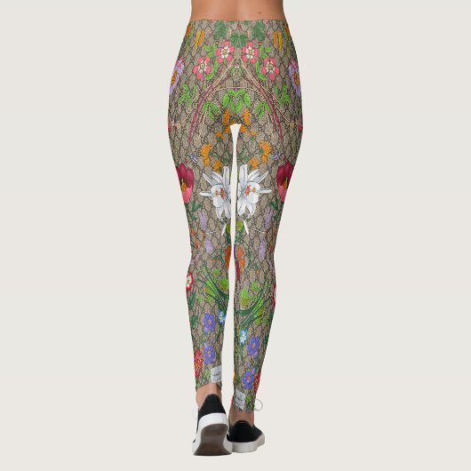 Legings Floral Tropical Fashion design Leggings (Rückseite)