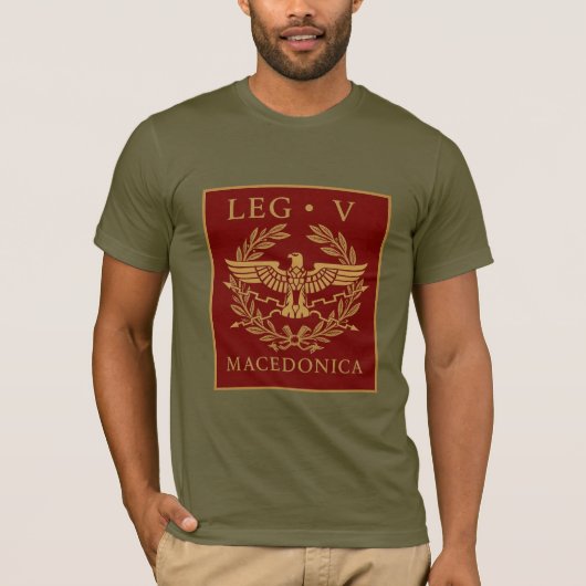 Legio V Macedonica römisches Emblem T-Shirt (Vorderseite)
