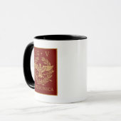 Legio V Macedonica römisches Emblem Tasse (Vorderseite Links)