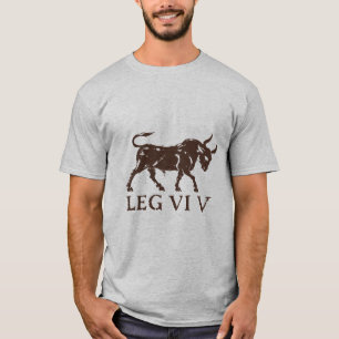 Legio VI Victrix Bulle in Erdpigment T-Shirt