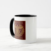 Legio XII Fulminata Römisches Blitz-Emblem Tasse (Vorderseite Links)