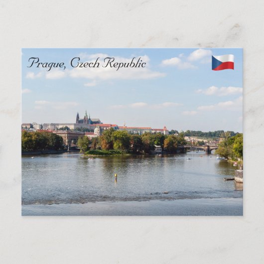 Legion Bridge und Prager Burg - Prag Postkarte (Vorderseite)