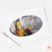 Legion Company Farbaufkleber Ovaler Aufkleber (Umschlag)