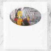 Legion Company Farbaufkleber Ovaler Aufkleber (Tasche)