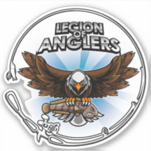 Legion des Anglers Blue Vinyl Decal
