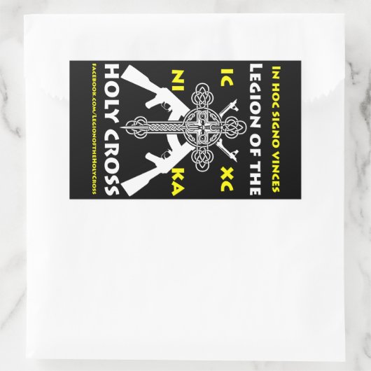 Legion des Heiligen Kreuzes Rechteckiger Aufkleber (Tasche)